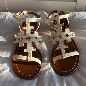 white tory burch sandals